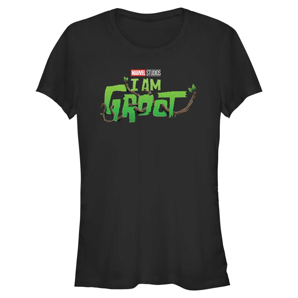 Junior’s Marvel Groot Main Logo T-Shirt